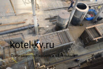 Производство твердотопливного котла 1.74 с ОУР