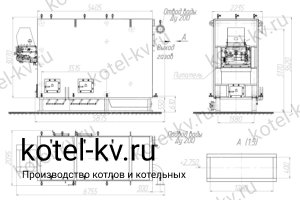 Котел КВм-4.0 с ЗП РПК. Чертеж